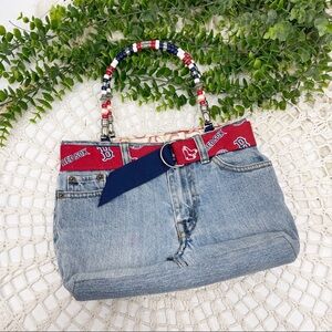 Boston Redsox Denim Y2K Mini Bag Vintage Early 2000s